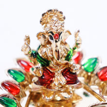 Load image into Gallery viewer, Festival Collection Thilak Shape Colorful Ganesh Kumku Tray

