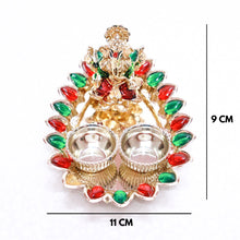 Load image into Gallery viewer, Festival Collection Thilak Shape Colorful Ganesh Kumku Tray
