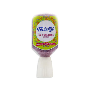 Fevicryl Fabric & Multi Surface 3D Outliners - Glitter Red