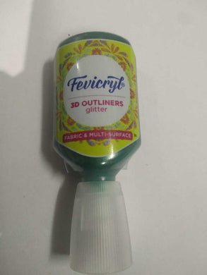 Fevicryl 3D Outliner-Glitter Green