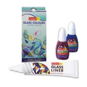 Camel Glass Colors/camel Water Based Color - 10Ml Each 6 Shades Fabric Glue & Adhesives