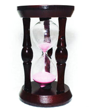 Load image into Gallery viewer, Timer Wooden Base Hour Glass for Home Office Decorative Gift Storm
