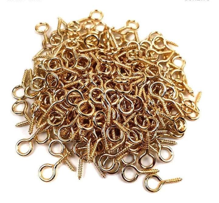 Gold Screw Steel 1x4x8MM 5 Grams Pack