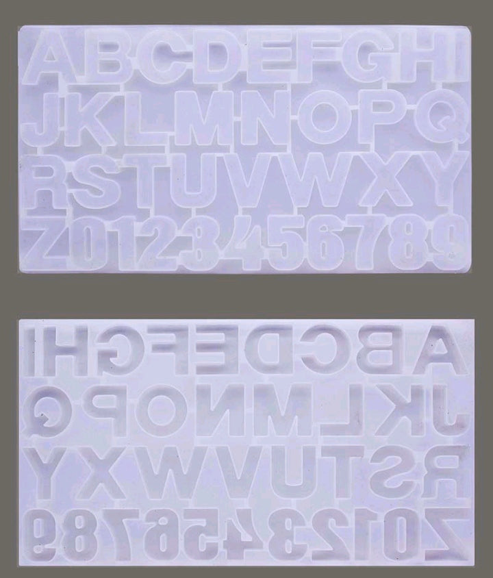 Resin Silicone Mould Alphabets & Numbers