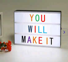 Load image into Gallery viewer, A6 LED Box Colored letter
