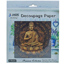 Load image into Gallery viewer, Decoupage Paper 12 x 12 Inch 3 pc - Gautam Buddha

