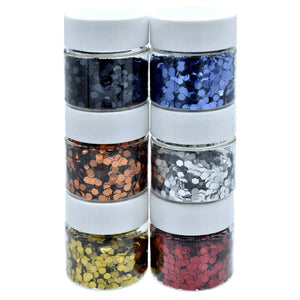 Hexagon Shape Glitter Sequins 60 Grams - DIY Nails & Resin -