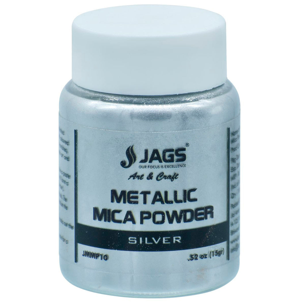 Mica Pigment Powder For Resin Art 15 Grams - Silver