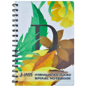 Spiral Notebook Flower ABCD