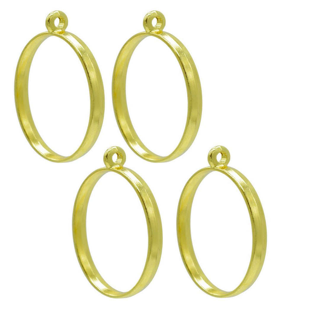 Pendant Earrings For Resin Art Oval Shape Bezels Pack of 4