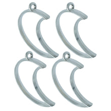 Load image into Gallery viewer, Pendant Earrings For Resin Art Crescent Moon Shape Bezels Pack of 4
