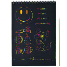 Load image into Gallery viewer, Rainbow Scratch Art Book
