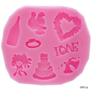 Silicone Mould Love Elements