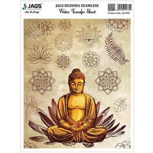 Water Transfer Sheet - Buddha Seamless