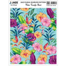 Load image into Gallery viewer, Water Transfer Sheet - Floral Seamless Pattern
