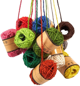 Eshwar Shop Jute Thread For Art & Craft Making (Multicolor) 10 Meter Each Roll Set Of 24 Rolls (8