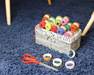 Eshwar Shop Jute Thread For Art & Craft Making (Multicolor) 10 Meter Each Roll Set Of 24 Rolls (8