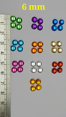 Kundan Stone 6mm Round RED
