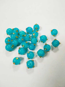 Kundan Beads L Blue