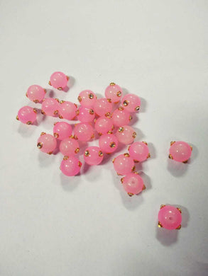 Kundan Beads -L Pink