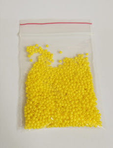 Sugar Beads - Lemon Yellow - 20 Grams