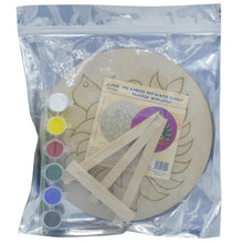 Load image into Gallery viewer, MDF Peacock Cutout With Easel Brush Water Colors - 8 Inch

