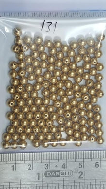 4 mm Antique Gold Plastic