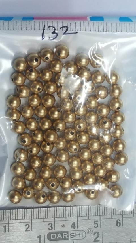 6 mm Antique Gold Plastic