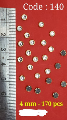 Kundan Stone 4 mm Round