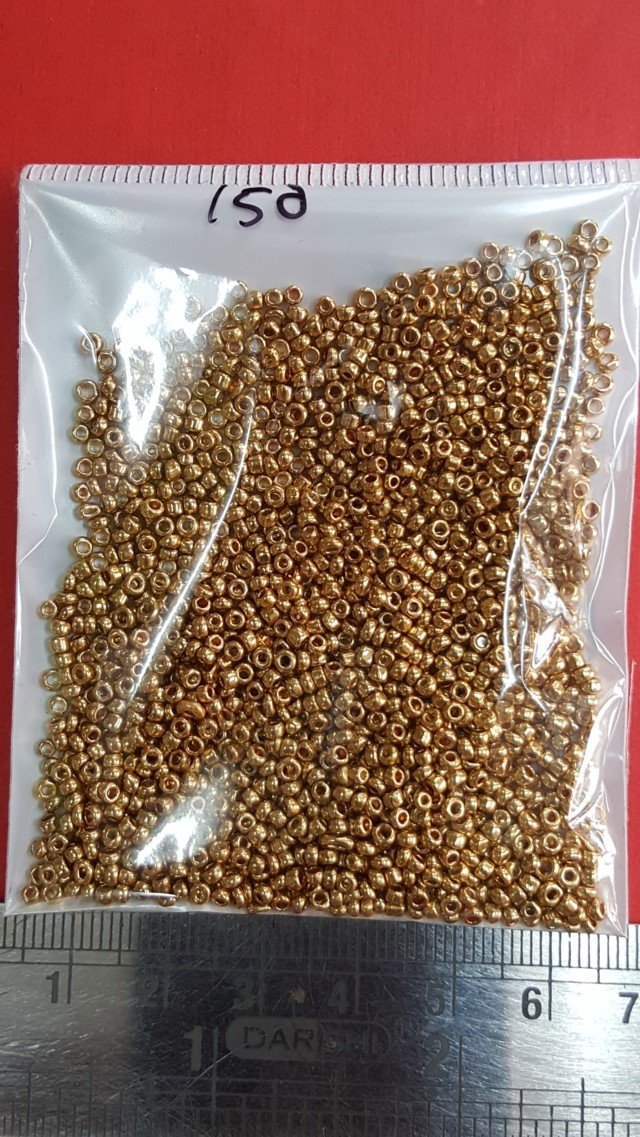 Sugar Bead DARK GOLD 150