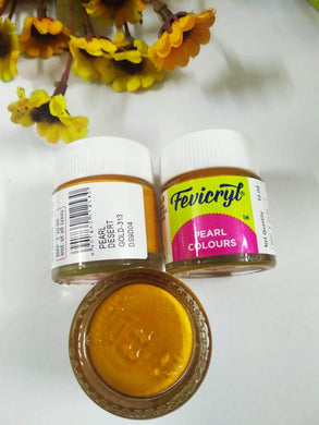 Fevicryl Pearl Colors -Dessert Gold Fabric Glue & Adhesives