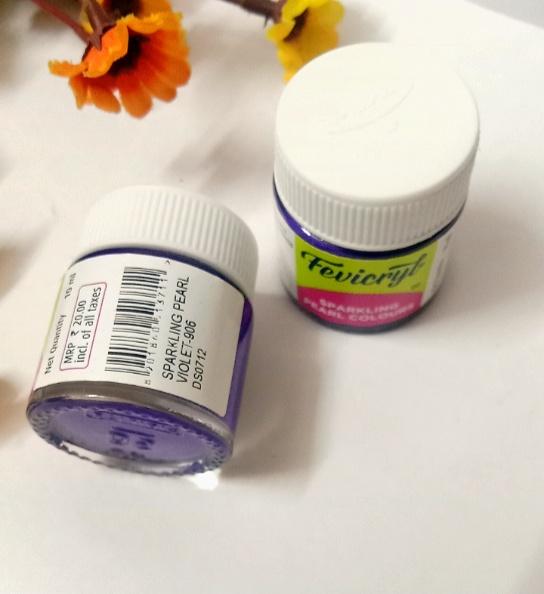Fevicryl Sparking Pearl Colors -Violet Fabric Glue & Adhesives