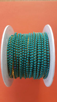 Coloured Pearl Chain L.BLUE