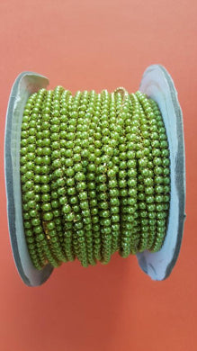Coloured Pearl Chain L.GREEN