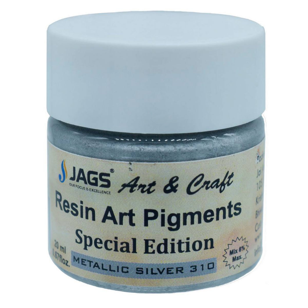 Resin Art Pigment - Metallic Silver (20 ml)