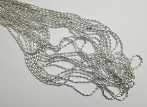 4 mm Antique Silver Plastic Rice Beads-50Grams