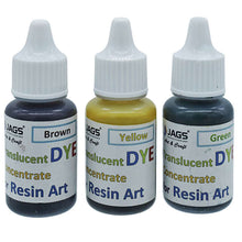 Load image into Gallery viewer, Translucent Dye For Resin Art Pack of 3 Set 2 | 10 ml Each | Vibrant Resin Color
