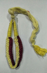 Dori Yellow Base + Other Colors & Maroon Necklace (Tassels)