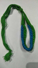 Load image into Gallery viewer, Necklace Dori L Green+Color Green &amp; Blue (Tassels)
