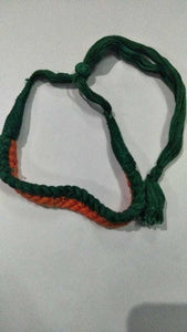 Dori D Green Base+ Colors & Orange Necklace (Tassels)