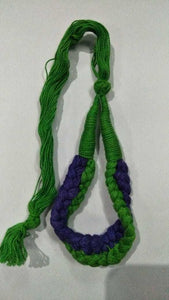 Necklace Dori L Green+Color (Tassels)