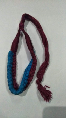 Dori Maroon+ Other Colors Maroon & L Blue Necklace (Tassels)