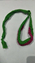 Load image into Gallery viewer, Necklace Dori L Green+Color Green &amp; Pink (Tassels)
