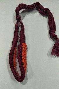 Dori Maroon+ Other Colors Maroon & Orange Necklace (Tassels)