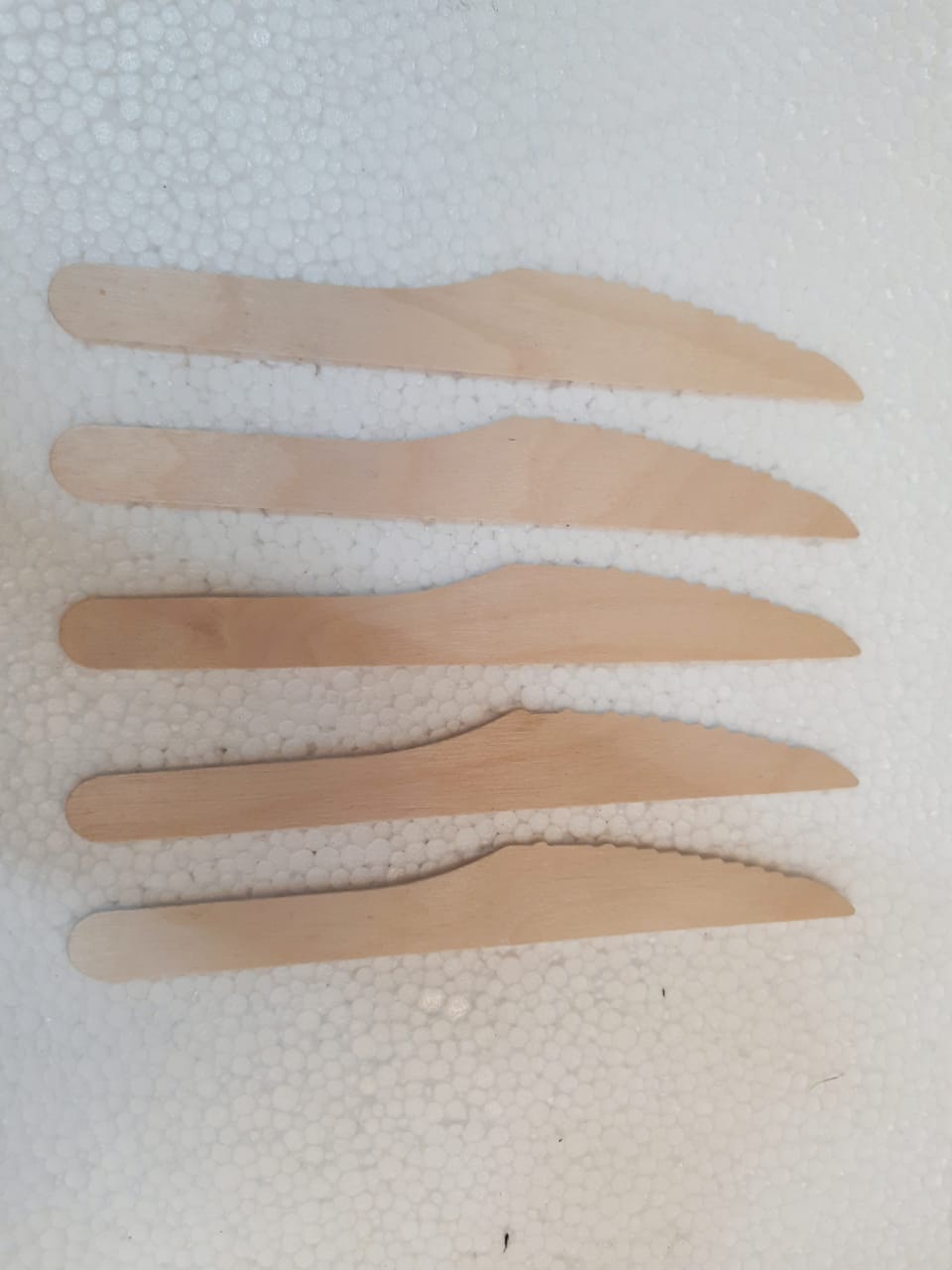 Wooden Disposable Cake Knife- Set of 5 Pieces