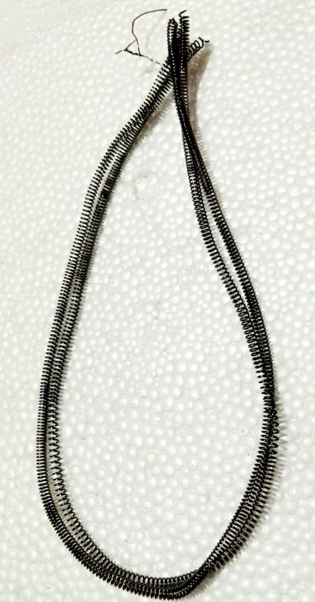 Black Metal  Spring for Jewellery Making-1 Piece
