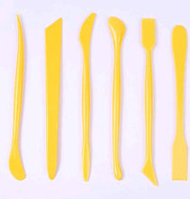 Load image into Gallery viewer, 6 Piece Clay Tool Yellow Handle
