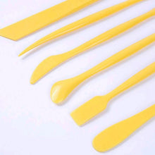 Load image into Gallery viewer, 6 Piece Clay Tool Yellow Handle
