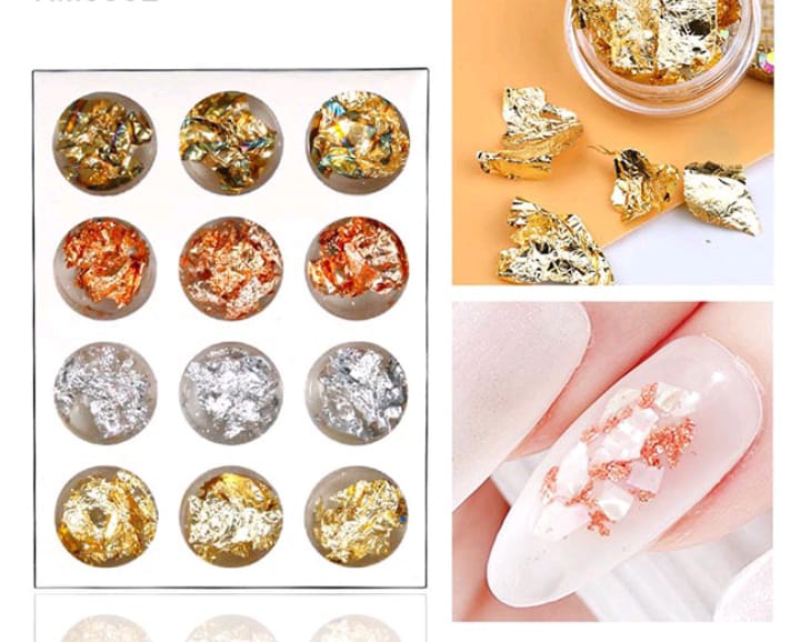 Colorful carving Pattern Powder