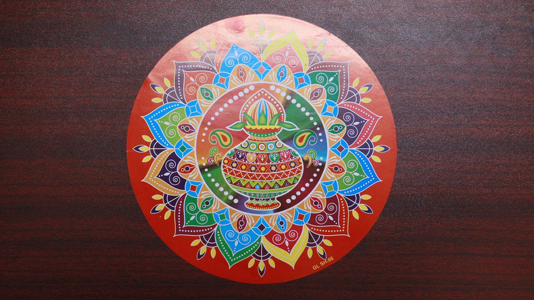 Kolam Floor Sticker - Pack of 2